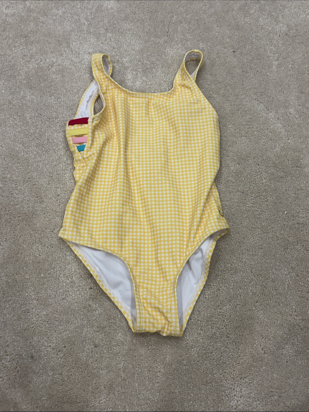 Ripzone Yellow Gingham Swimsuit
